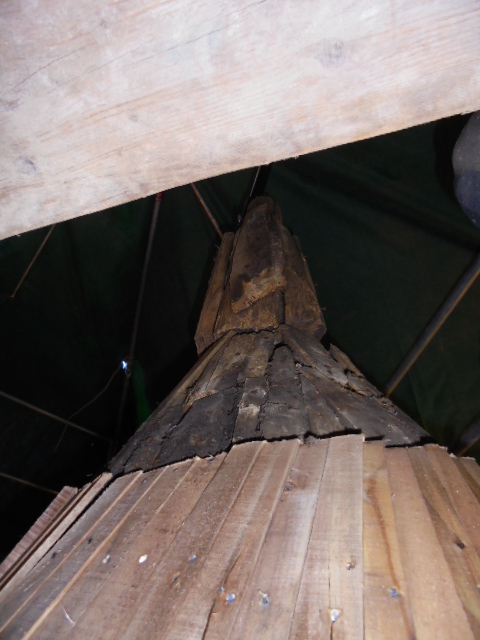 Arrêt de la volige en tête de poinçon